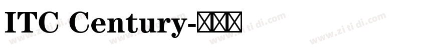 ITC Century字体转换